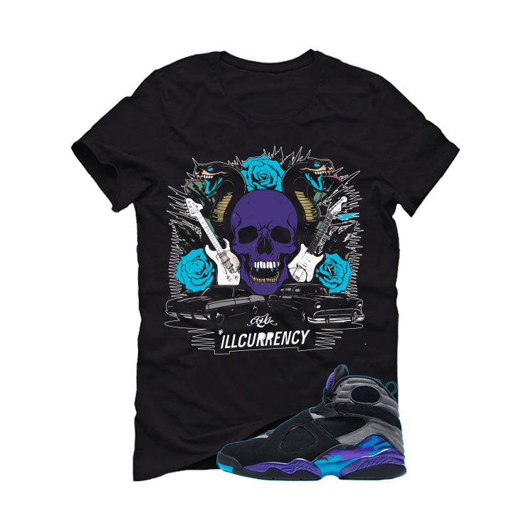 Air Jordan 8 OG Aqua Black T-Shirt (Vintage Illcurrency)| product image 2