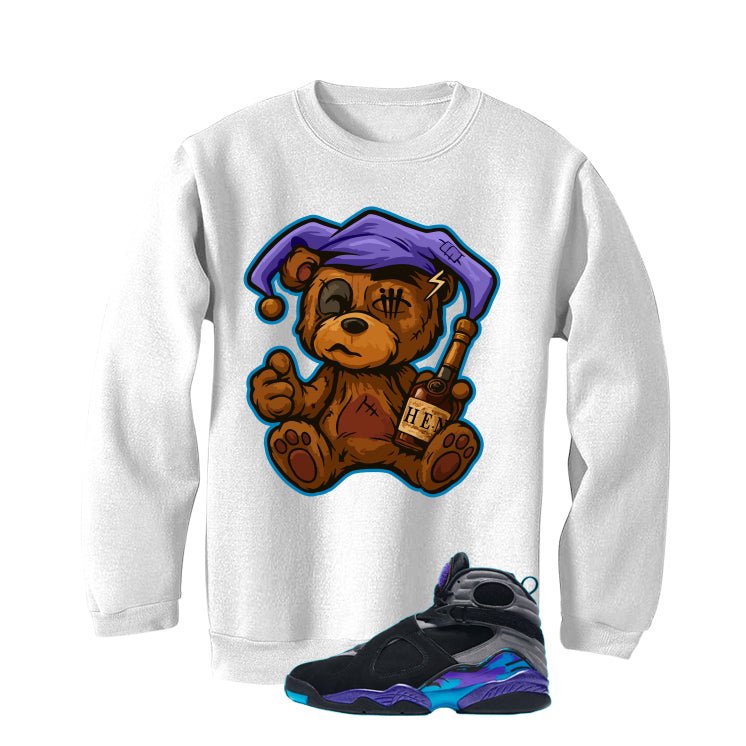 Air Jordan 8 OG Aqua White T-Shirt (Henny Teddy) product image 4