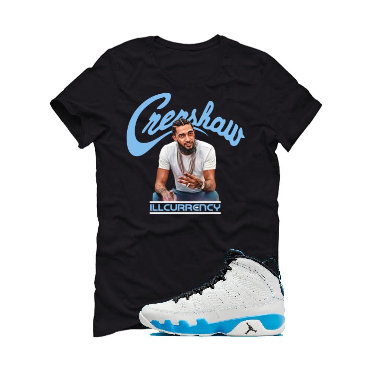 Air Jordan 9 “Powder Blue” | illcurrency Black T-Shirt product image 2