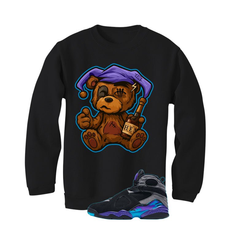 Air Jordan 8 OG Aqua Black T-Shirt (Henny Teddy) product image 4