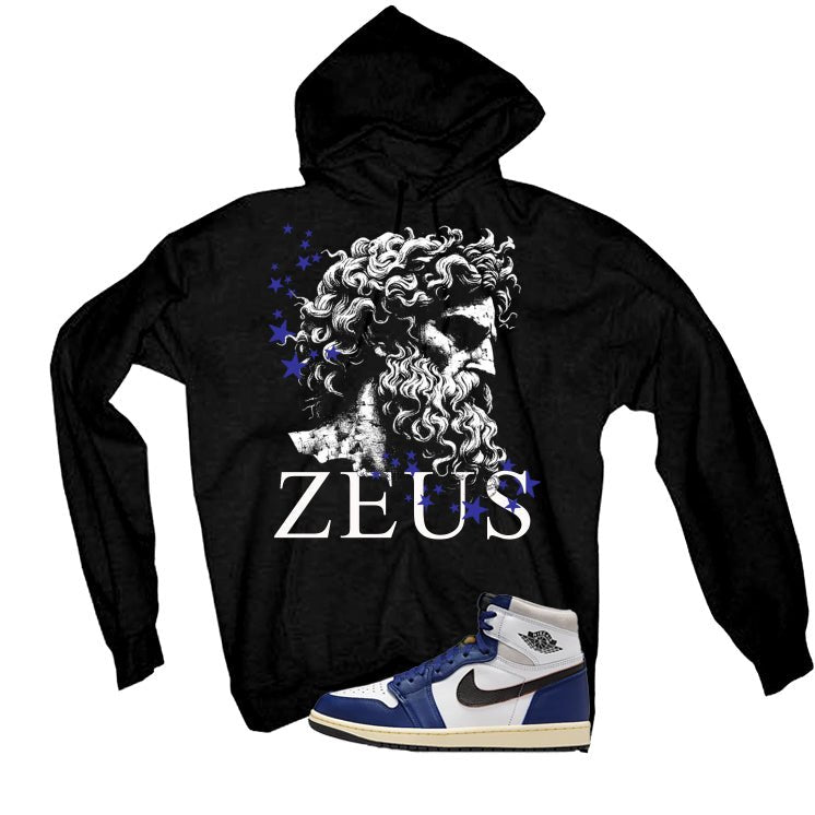 Air Jordan 1 Rare Deep Royal Blue Black T-Shirt (Zeus) product image 3