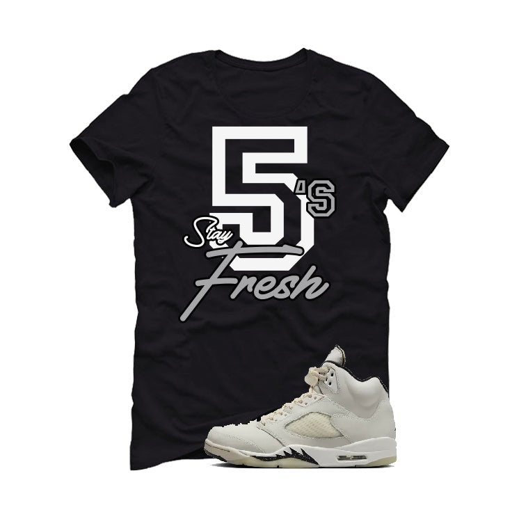 Air Jordan 5 SE “Sail” | illcurrency Black T-Shirt (Stay product image 2