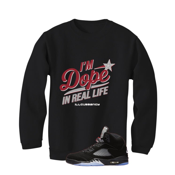 Air Jordan 5 Black Metallic Reimagined T-Shirt (DOPE) product image 4