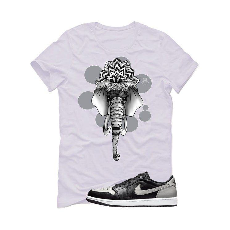 Air Jordan 1 Low OG Shadow White T-Shirt (Elephant) product image 2