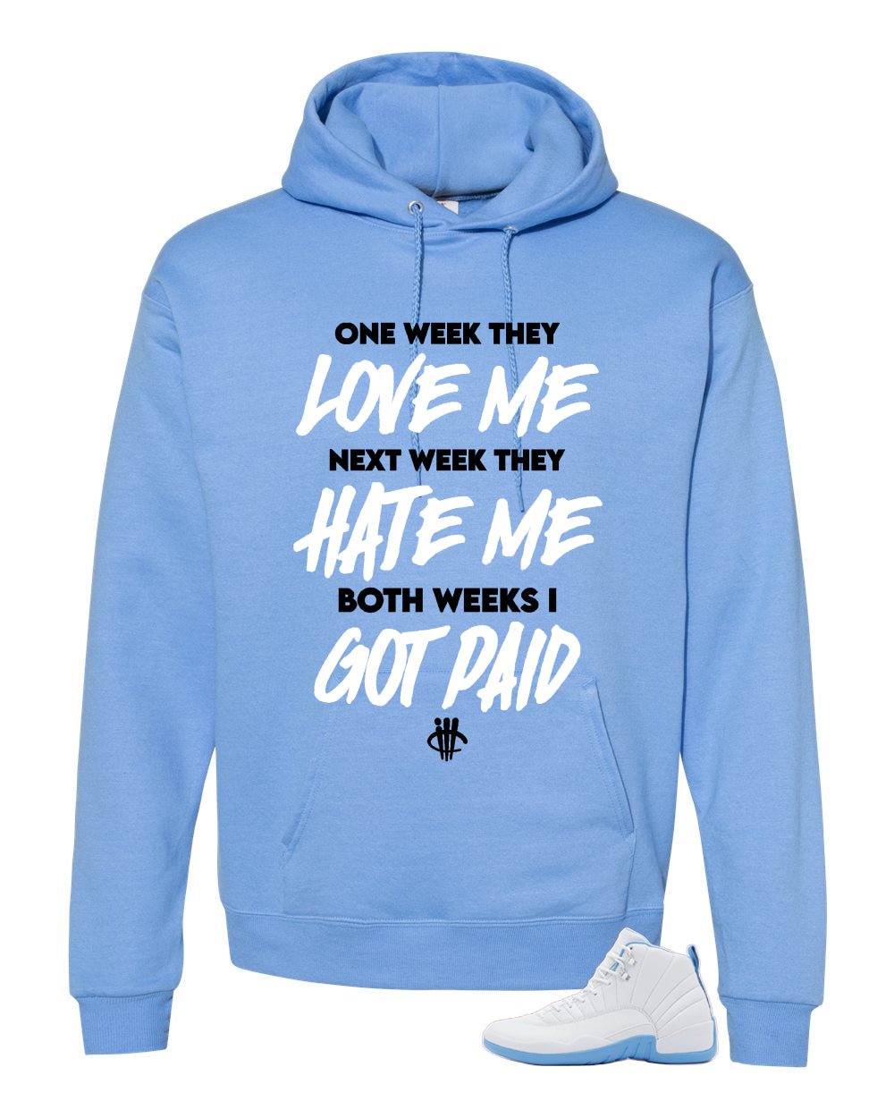 Air Jordan 12 Melo Carolina Blue T-Shirt (Paid)| illcurrency product image 3