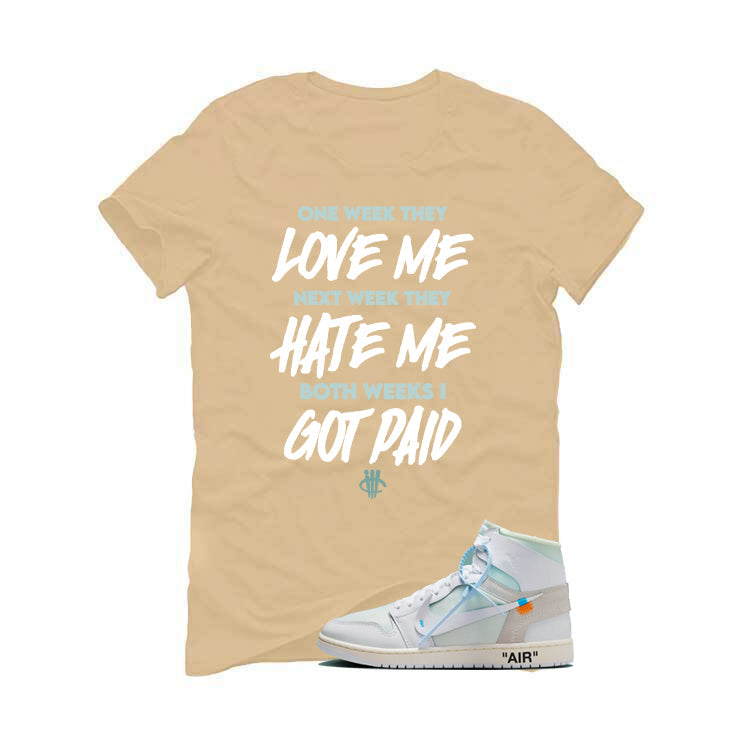 Off-White x Air Jordan 1 High OG Alaska Matching T-Shirt product image 2