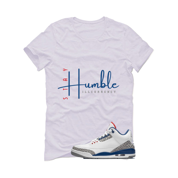 Air Jordan 3 True Blue Matching T-Shirt White (Stay product image 2