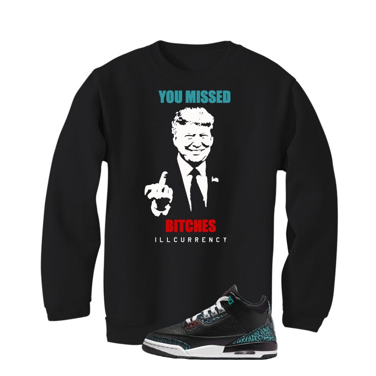 Air Jordan 3 GS Moto Black T-Shirt (Trump you missed) product image 4