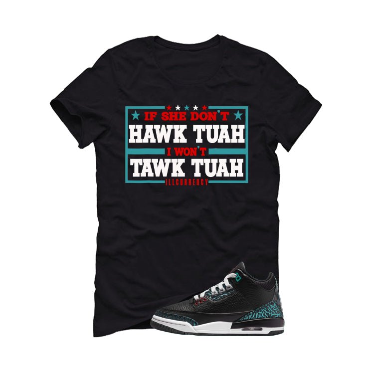 Air Jordan 3 GS Moto Black T-Shirt (Hawk Tuah)| illcurrency product image 2