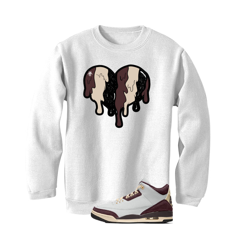 A Ma Maniere x Air Jordan 3 Burgundy Crush White T-Shirt product image 4