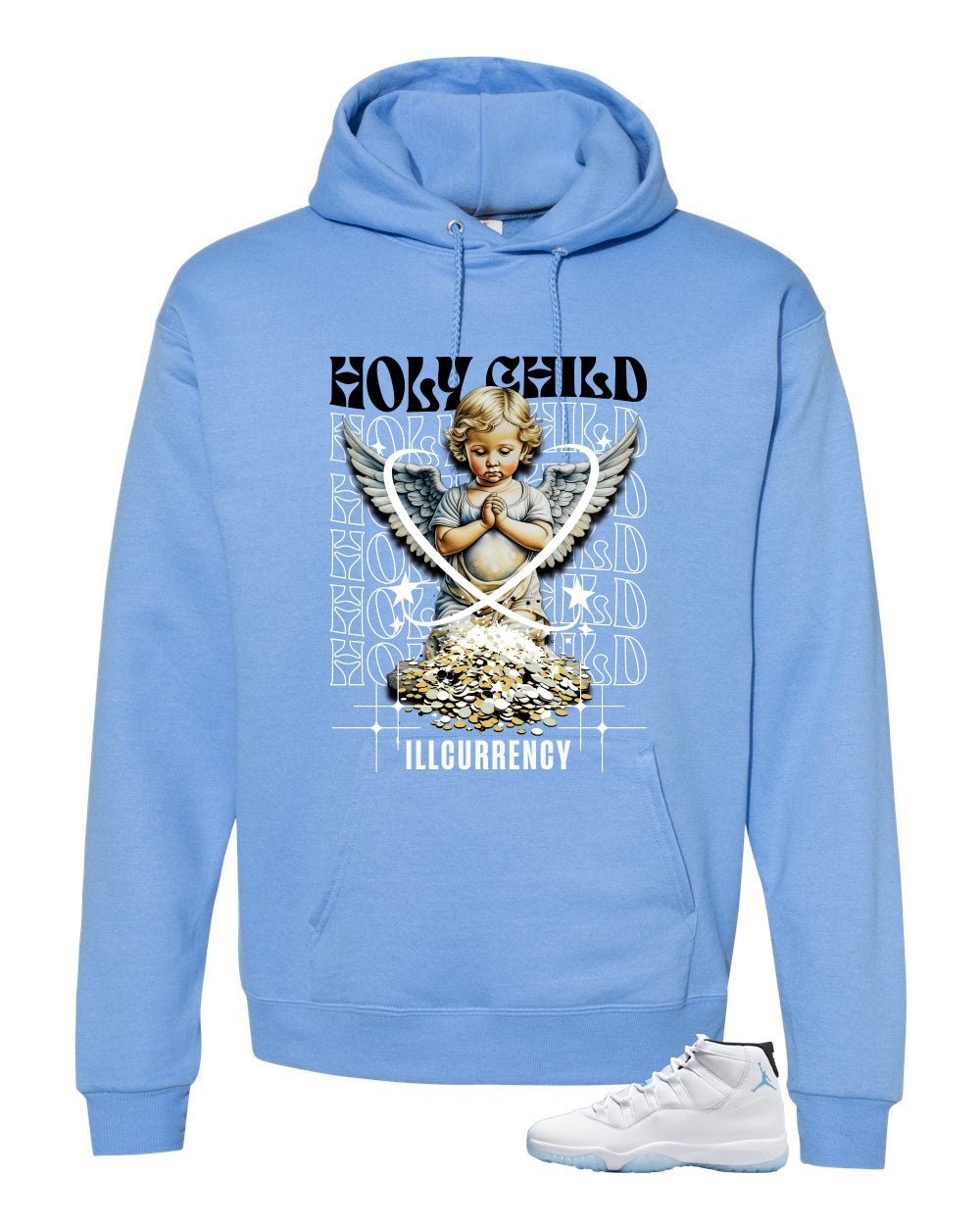 Air Jordan 11 Legend Blue Carolina T-Shirt (Holy Child) product image 3
