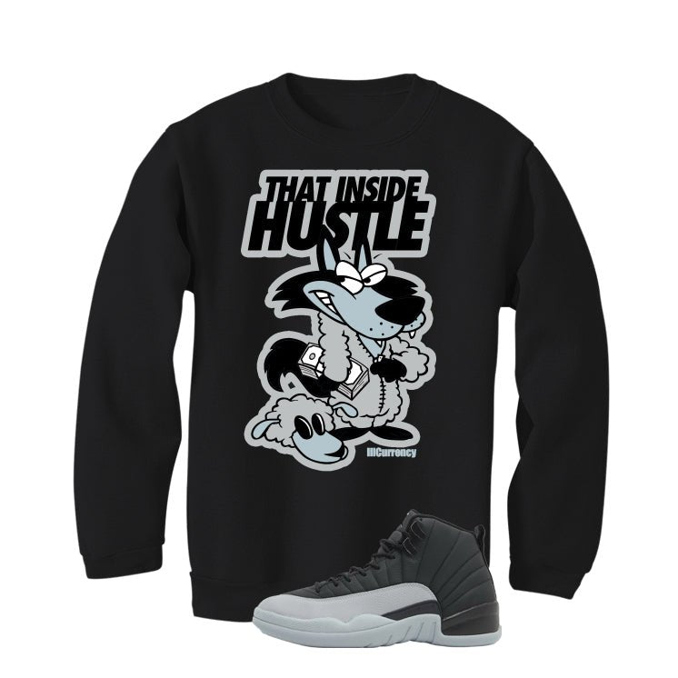 Air Jordan 12 Black/Wolf Grey Black T-Shirt (Inside product image 4