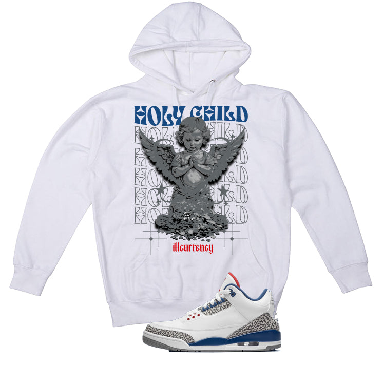 Air Jordan 3 True Blue Matching T-Shirt White (Holy Child) product image 3