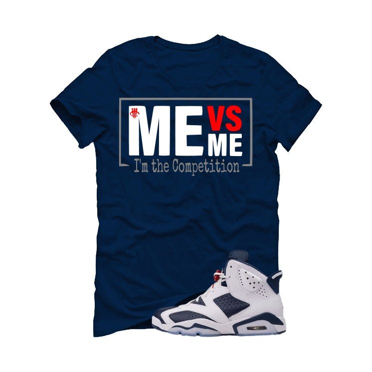 Air Jordan 6 Olympic | illcrrency Navy Blue T-Shirt (Me vs product image 2