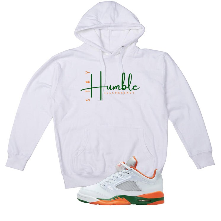 Air Jordan 5 GS Miami Hurricanes White T-Shirt (Stay product image 3