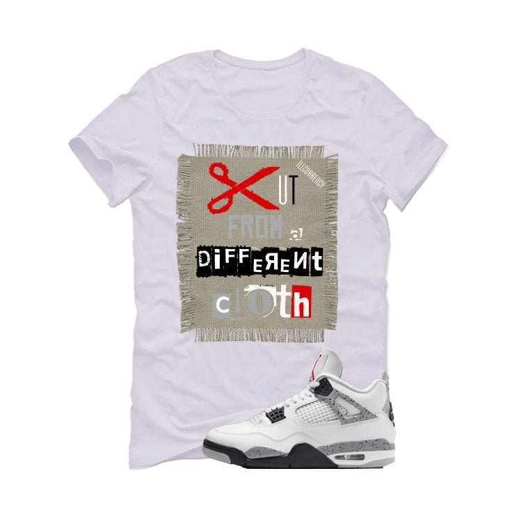Air Jordan 4 White Cement T-Shirt (Cut from a different product image 2