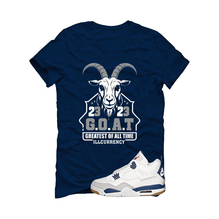 Nike SB x Air Jordan 4 Navy Blue T-Shirt (GOAT 23) product image 2