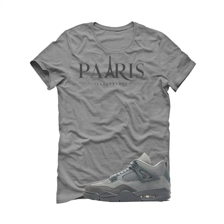 Air Jordan 4 Paris Olympics Grey T-Shirt illcurrency product image 2