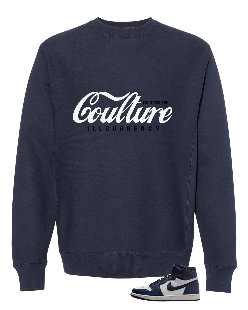 Air Jordan 1 High OG Midnight Navy Blue T-Shirt (Coulture) product image 4