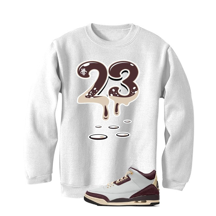A Ma Maniere x Air Jordan 3 Burgundy Crush White T-Shirt product image 4