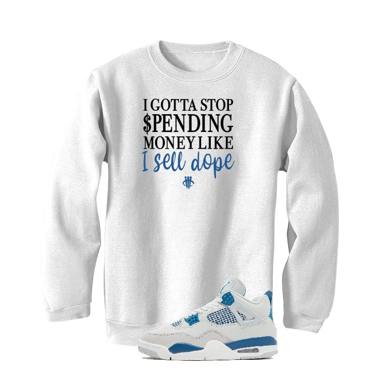 Air Jordan 4 “Military Blue” | illcurrency White T-Shirt product image 4