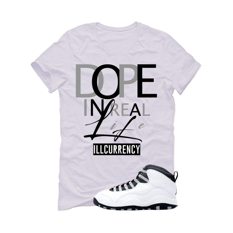 Air Jordan 10 OG Steel White T-Shirt (DOPE)| illcurrency product image 2