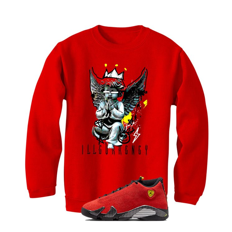 Air Jordan 14 Ferrari Red T-Shirt (Graffiti Angel) product image 4