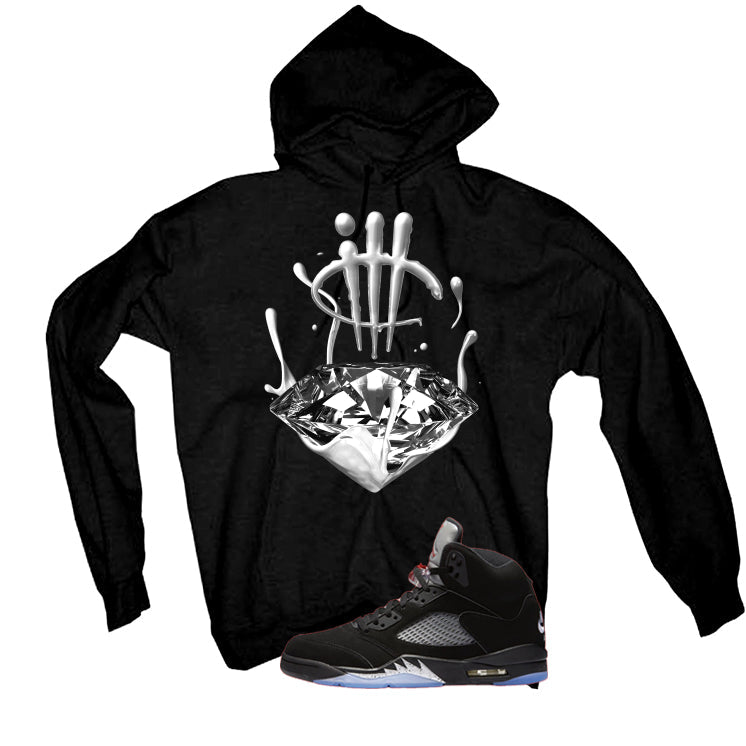 Air Jordan 5 Black Metallic Reimagined T-Shirt (Drip) product image 3