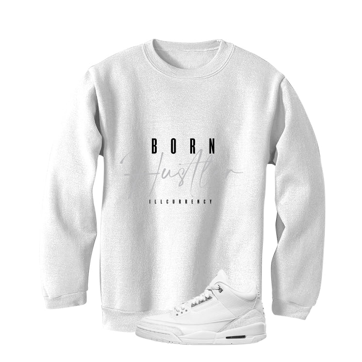 Air Jordan 3 Pure Money White T-Shirt (Born Hustler) product image 4