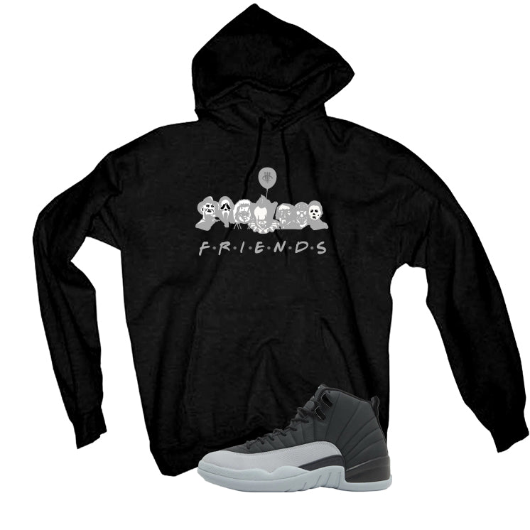 Air Jordan 12 Black/Wolf Grey Black T-Shirt (Friends) product image 3