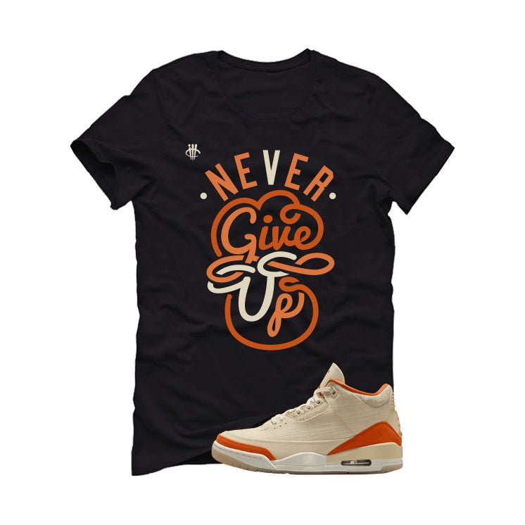 Air Jordan 3 WMNS Starfish Black T-Shirt (Never Give Up) product image 2