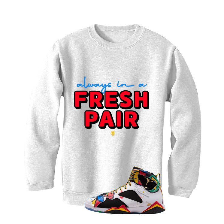 Air Jordan 7 Miro Matching T-Shirt White (Fresh Pair) product image 4