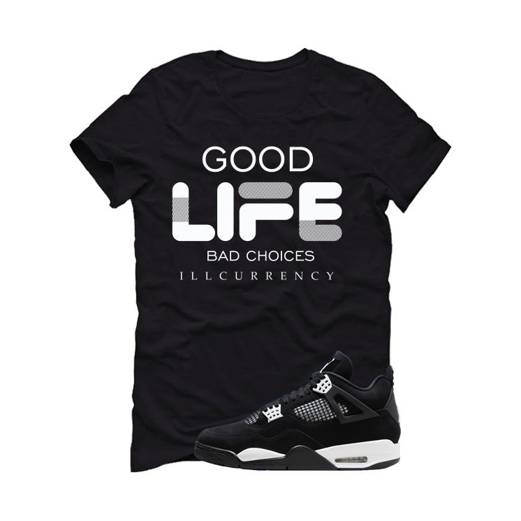 Air Jordan 4 White Thunder Black T-Shirt (Bad Choices) product image 2