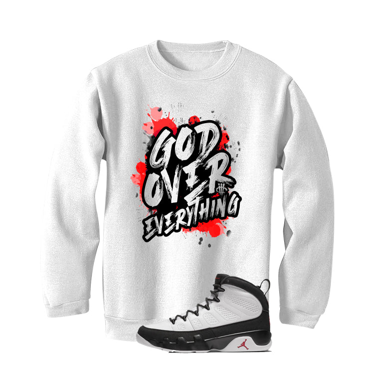 Air Jordan 9 OG Space Jam Matching T-Shirt White (God Over product image 4