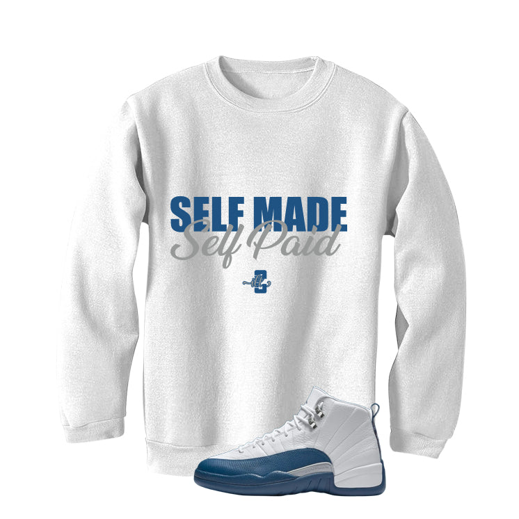 Air Jordan 12 French Blue White T-Shirt (Self Made Paid) product image 4