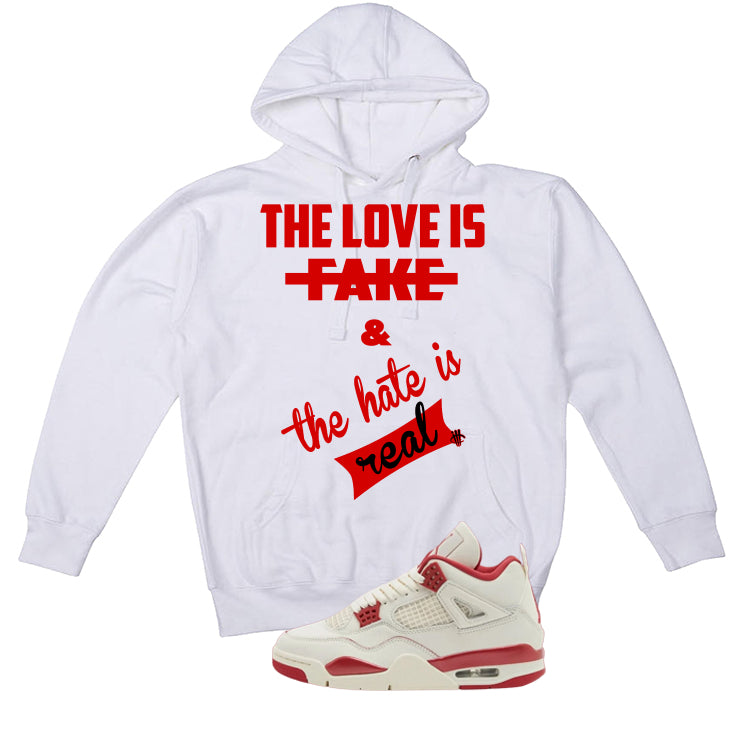 Air Jordan 4 Valentine’s Day (Sierra Red) Matching T-Shirt product image 3