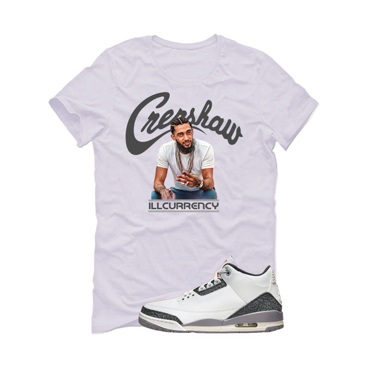 Air Jordan 3 Cement Grey White T-Shirt (Crenshaw) product image 2