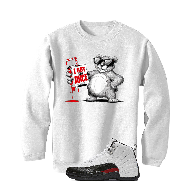Air Jordan 12 “Red Taxi” White T-Shirt (i got the juice) product image 3