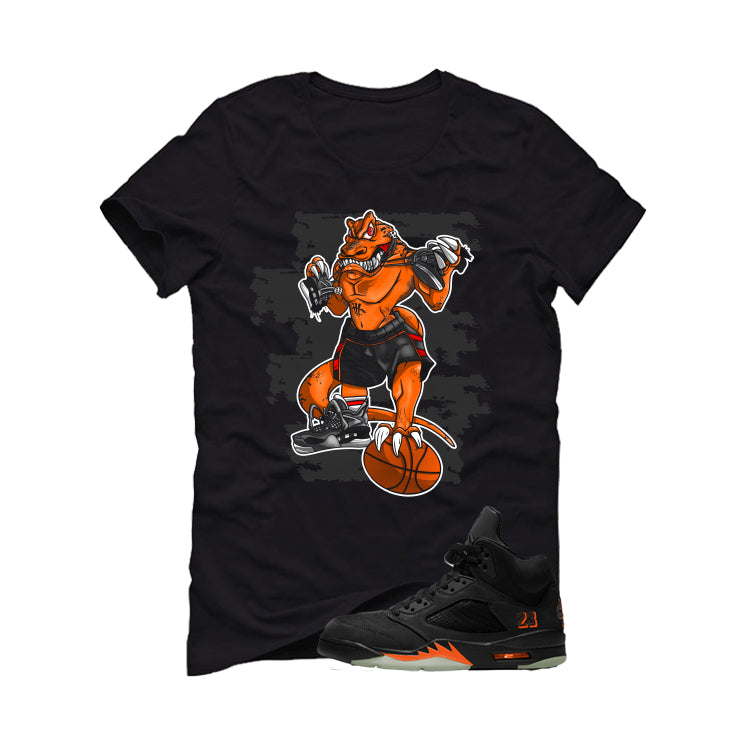 Air Jordan 5 Halloween Matching T-Shirt Insane Raptor product image 2
