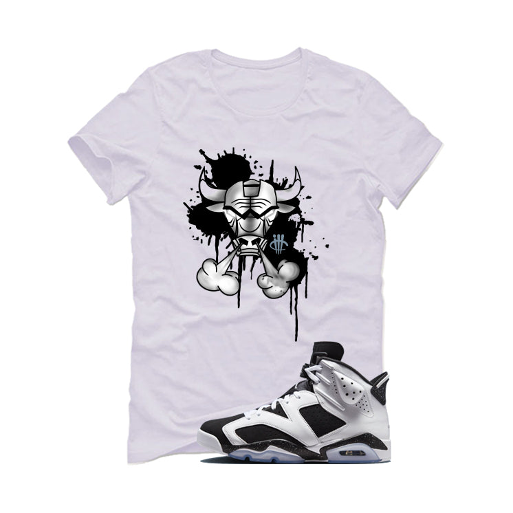 Air Jordan 6 Oreo Matching T-Shirt White (Iron Bull) product image 2