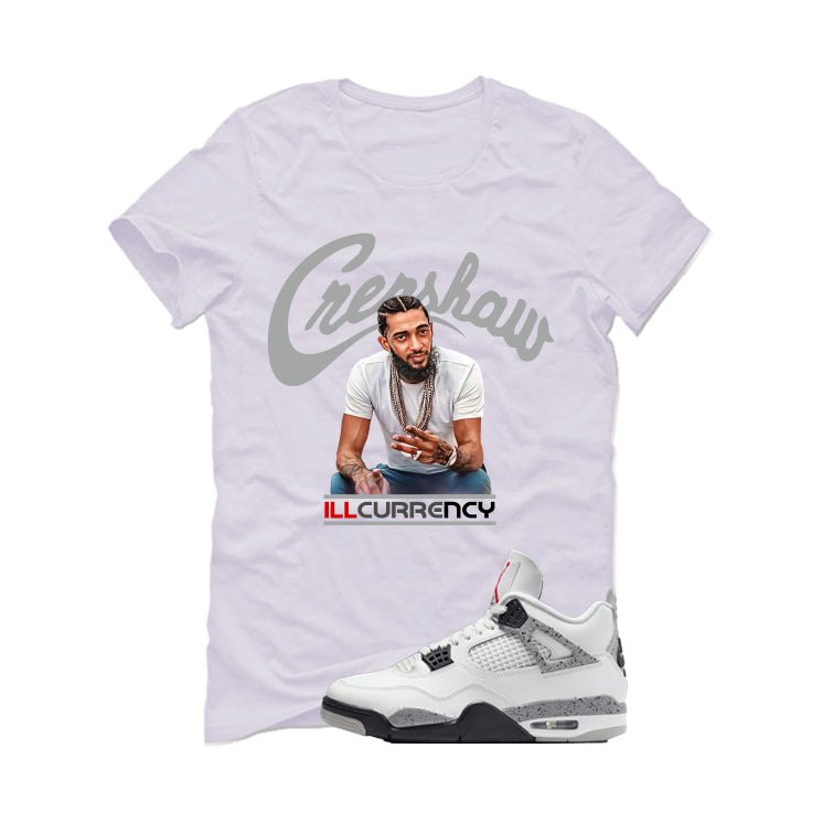 Air Jordan 4 White Cement T-Shirt (Crenshaw)| illcurrency product image 2