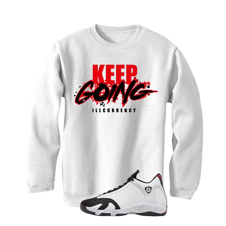 Air Jordan 14 Black Toe White T-Shirt (keep Going) product image 4