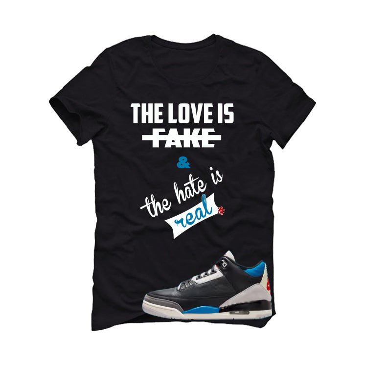 Air Jordan 3 OG Rare Black T-Shirt (Love is Fake) product image 2