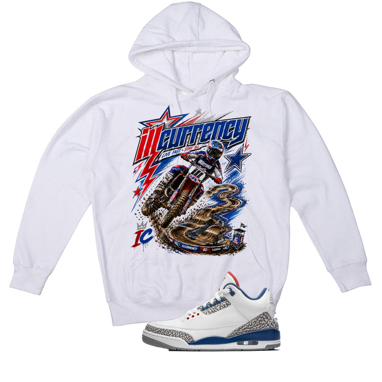 Air Jordan 3 True Blue Matching T-Shirt White (illcurrency product image 3