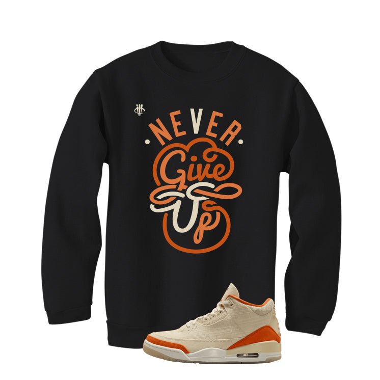Air Jordan 3 WMNS Starfish Black T-Shirt (Never Give Up) product image 4