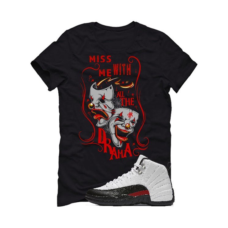 Air Jordan 12 “Red Taxi” | illcurrency Black T-Shirt (MISS product image 2