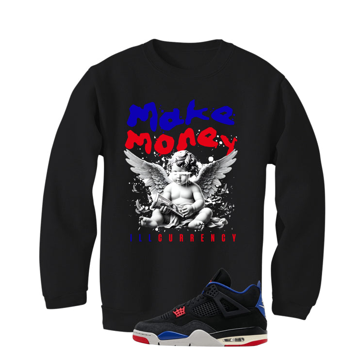 Air Jordan 4 Rare Black T-Shirt (Make Money)| illcurrency product image 4