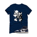 Air Jordan 1 High OG Midnight Navy Blue T-Shirt (Iron product image 1