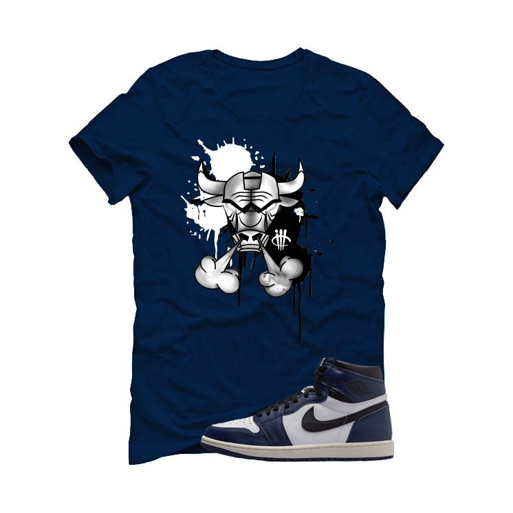 Air Jordan 1 High OG Midnight Navy Blue T-Shirt (Iron product image 1