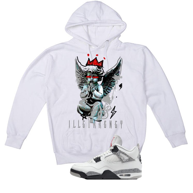 Air Jordan 4 White Cement T-Shirt (Graffiti Angel) product image 3